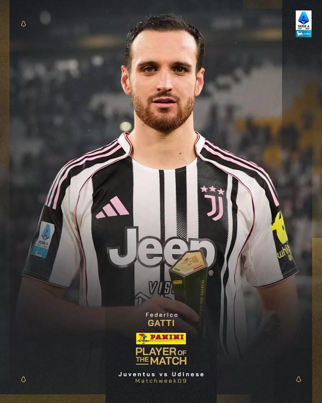 打进一球,费代里科-加蒂当选尤文vs乌迪内斯全场最佳 打进一球,费代里科-加蒂当选尤文vs乌迪内斯全场最佳