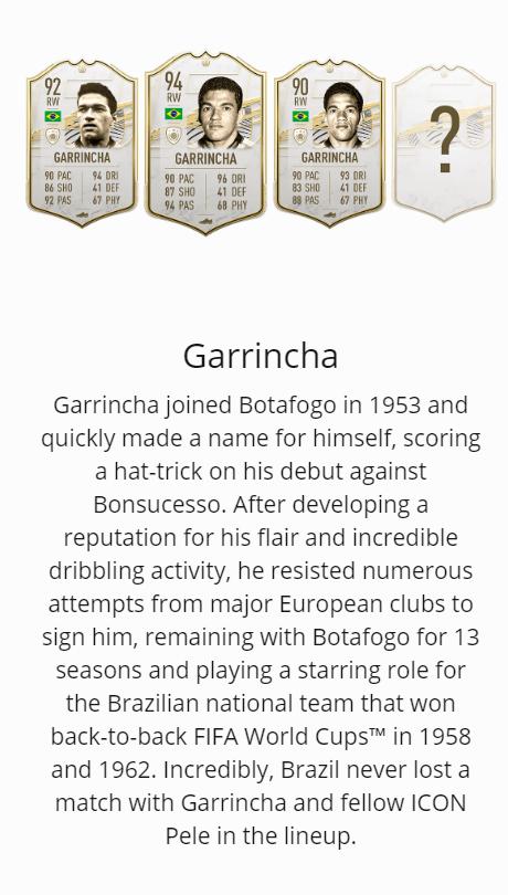 FIFA21中101位传奇球星，仅有10人巅峰能力94+