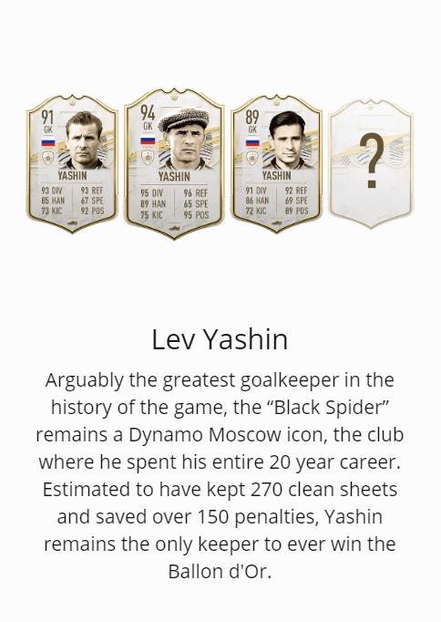 FIFA21中101位传奇球星，仅有10人巅峰能力94+