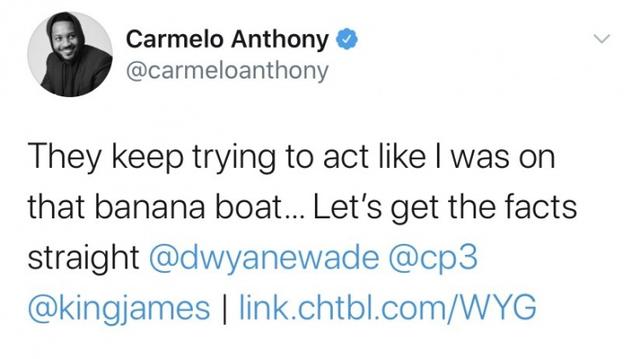 安东尼澄清香蕉船内幕：当时我并不在船上，韦德的老婆占我的位置