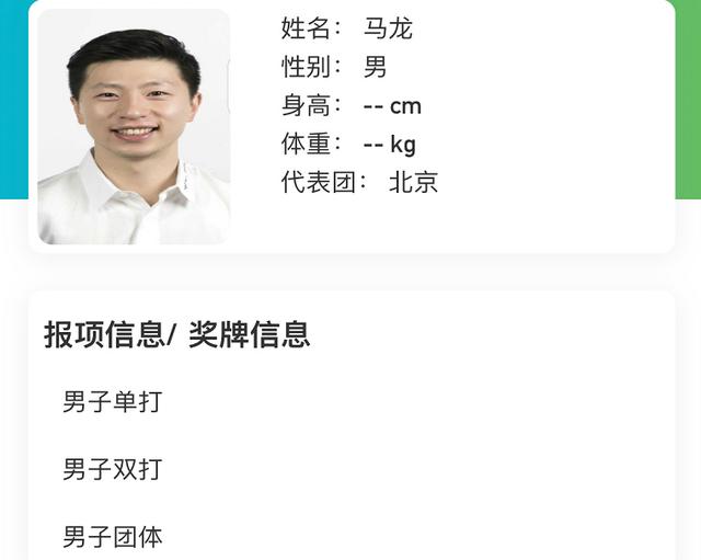 全运会证件照!龙蟒胖青涩,刘诗雯陈梦漂亮,孙颖莎如小学生