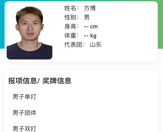 全运会证件照!龙蟒胖青涩,刘诗雯陈梦漂亮,孙颖莎如小学生