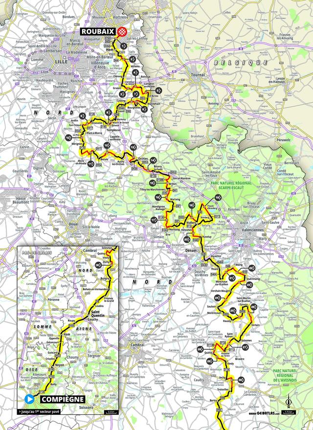 巴黎-鲁贝 | 功成名就！范巴勒长距离单飞夺冠