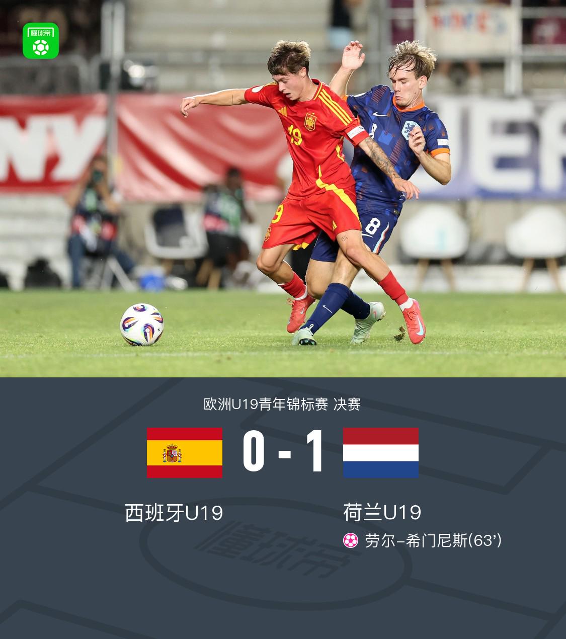 荷兰1-0西班牙首夺U19欧青赛冠军，里德制造门将乌龙 (http://www.xuexiaoyu.cn/) abs 第1张