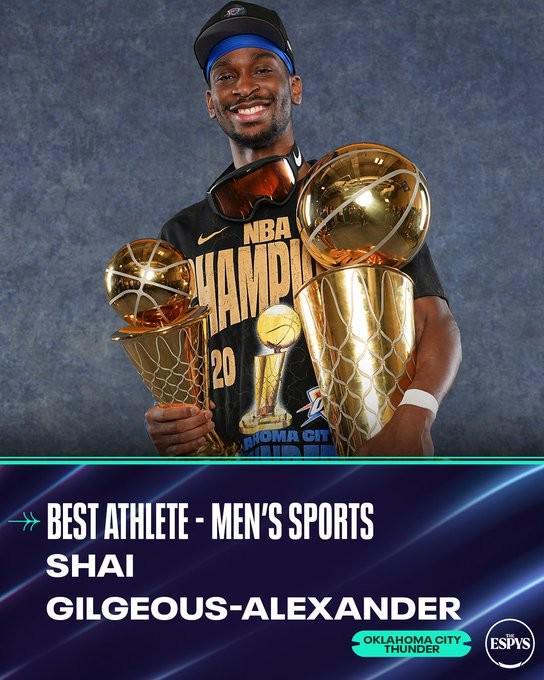 实至名归，亚历山大获ESPY年度最佳男运动员和最佳NBA球员奖项 (http://www.zjmmc.cn/) hsti 第1张