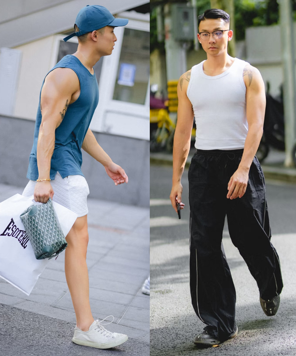 为什么说“健身是男人最好的医美”？看完上海街拍后，你就明白了 (http://www.xuexiaoyu.cn/) abs 第6张