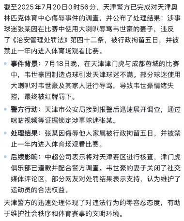 网传辱骂韦世豪妻子的球迷被行拘，但明显是AI伪造的信息 (http://www.tiidu.cn/) 娱乐 第2张