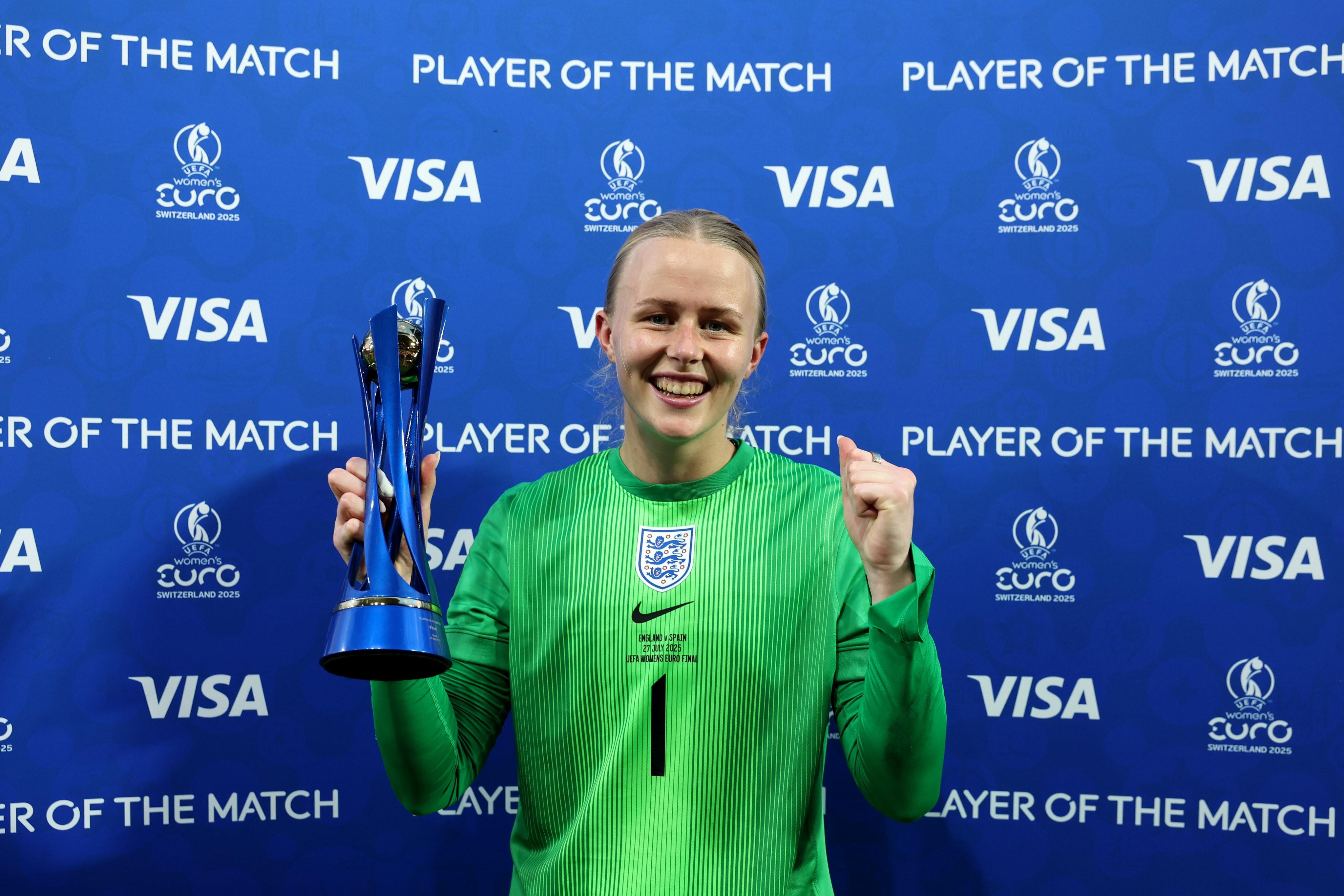 励志！决赛两连扑当选MVP，英格兰女足门将一直患有视觉障碍 (http://www.zjmmc.cn/) hsti 第2张