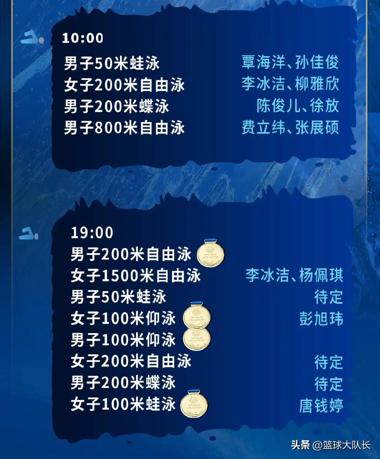 新加坡游泳世锦赛7月29日赛程：再分6金，跳水2金稳，游泳难拿牌 (http://www.jingganghuifeng.com.cn/) 体育 第2张