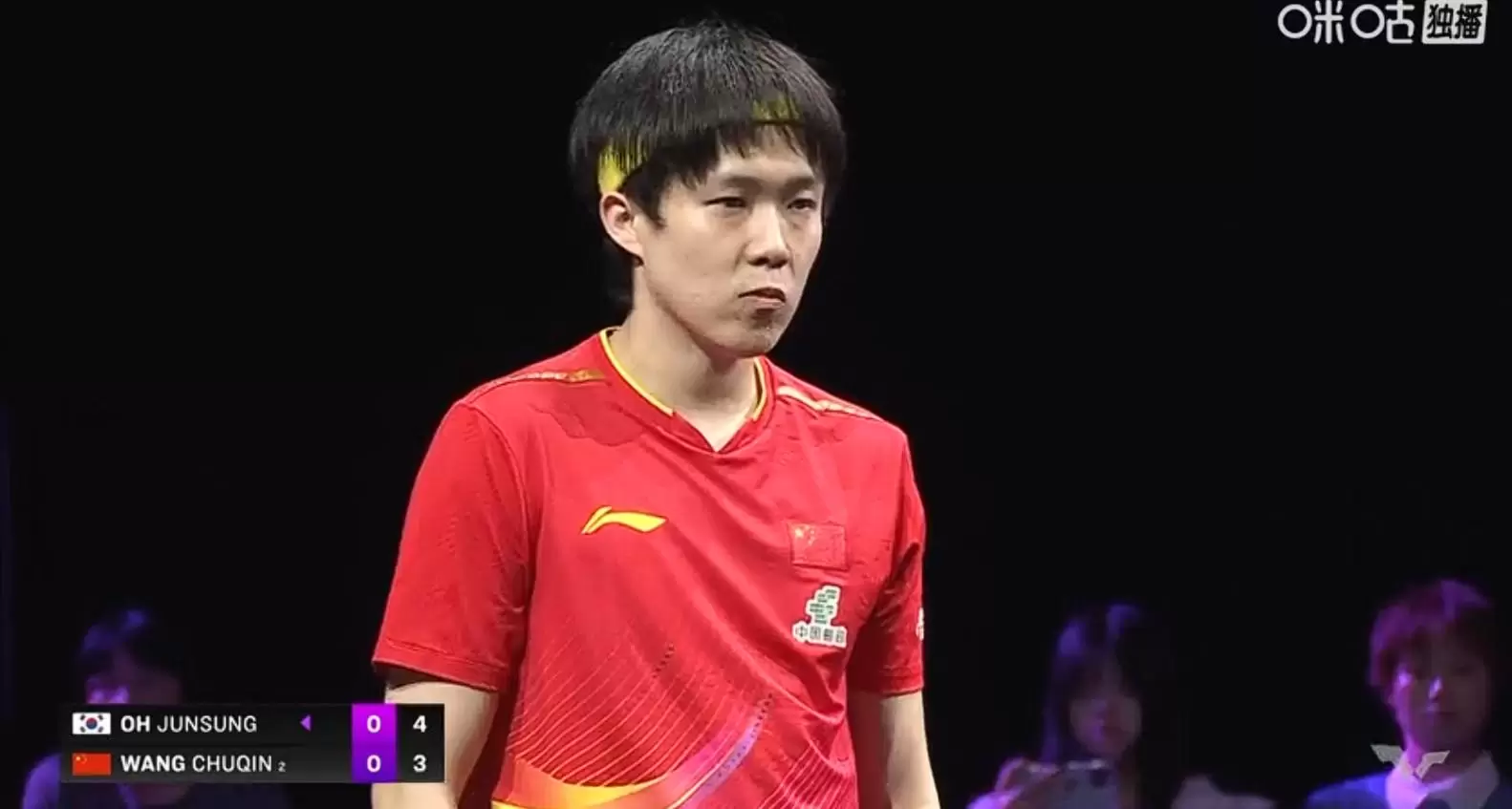 王楚钦3-0战胜韩国选手吴晙诚，晋级横滨冠军赛八强