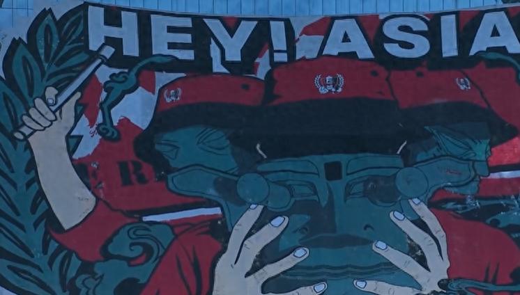 蓉城超震撼TIFO！球员戴三星堆面具：HEY！ASIA！ (http://www.busunion.cn/) 体育 第1张