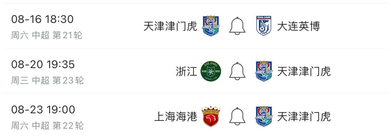 津媒：津门虎尽力与海港沟通，希望8月23日比赛延迟1-2天进行 (https://www.olegood.com/) 体育 第2张
