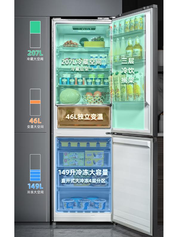 国产冰箱新品越来越猛了，600mm宽达到402L容积，售价1639元 (http://www.jingganghuifeng.com.cn/) 体育 第6张