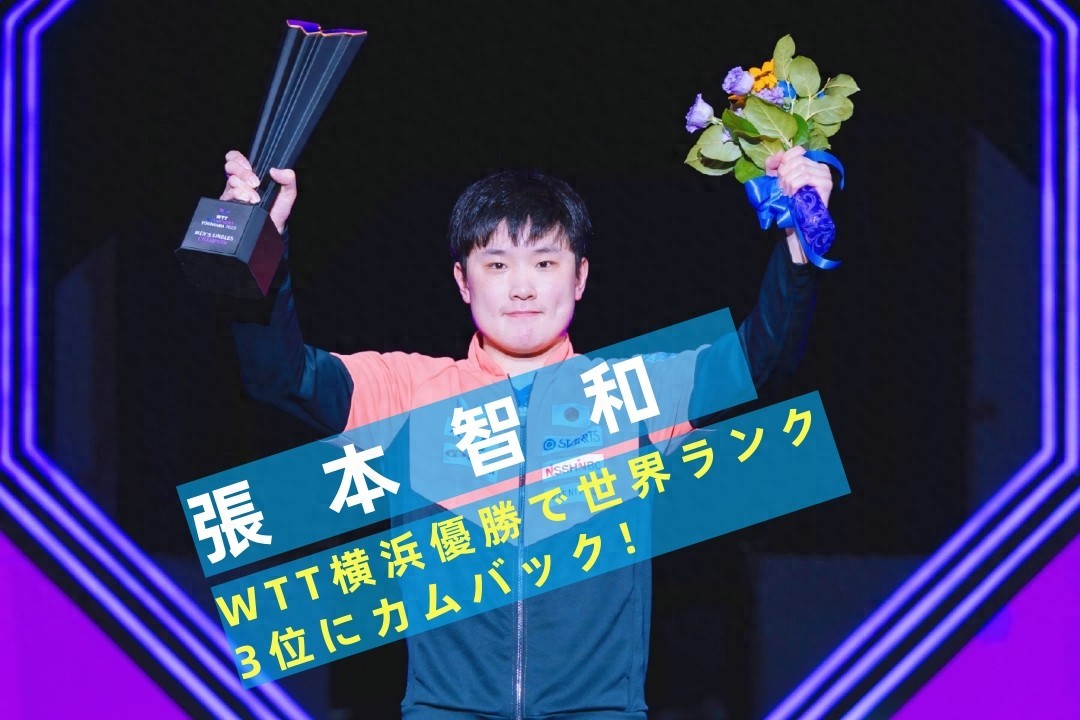 日媒：张本智和因WTT横滨站夺冠，重返世界排名第3位 (http://www.xuexiaoyu.cn/) abs 第1张