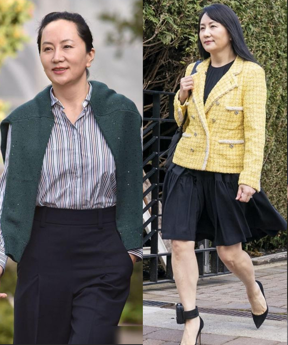 看53岁孟晚舟我悟了：少穿黑色、卡其，多穿3种“富贵色”更高级 (http://www.xuexiaoyu.cn/) abs 第9张