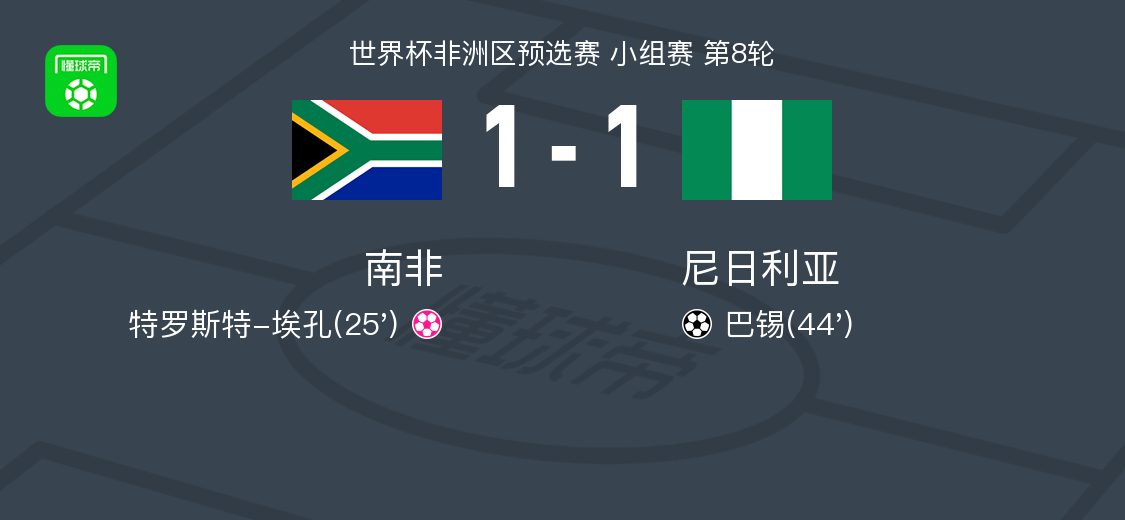 南非1-1尼日利亚，巴锡破门 (http://www.busunion.cn/) 体育 第1张