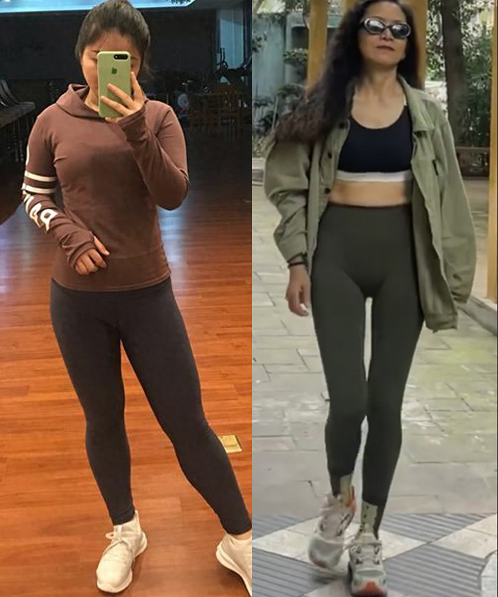 秋天，为什么劝中年女人别穿“瑜伽裤”出门？看3组对比就明白了 (http://www.tiidu.cn/) 娱乐 第4张