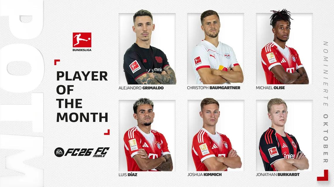 德甲10月最佳球员候选:奥利塞、迪亚斯、格里马尔多等人在列 xiami 第1张-宁宁快乐篮球 德甲10月最佳球员候选:奥利塞、迪亚斯、格里马尔多等人在列 (http://www.busunion.cn/) xiami 第1张