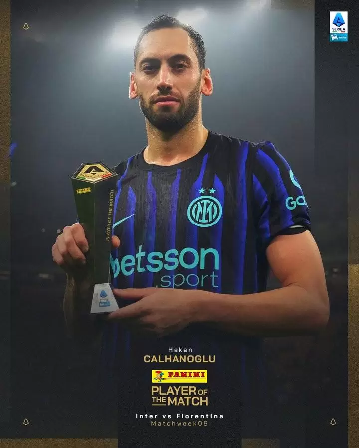 双响升至意甲射手榜第一,恰20当选国米3-0佛罗伦萨全场最佳 双响升至意甲射手榜第一,恰20当选国米3-0佛罗伦萨全场最佳