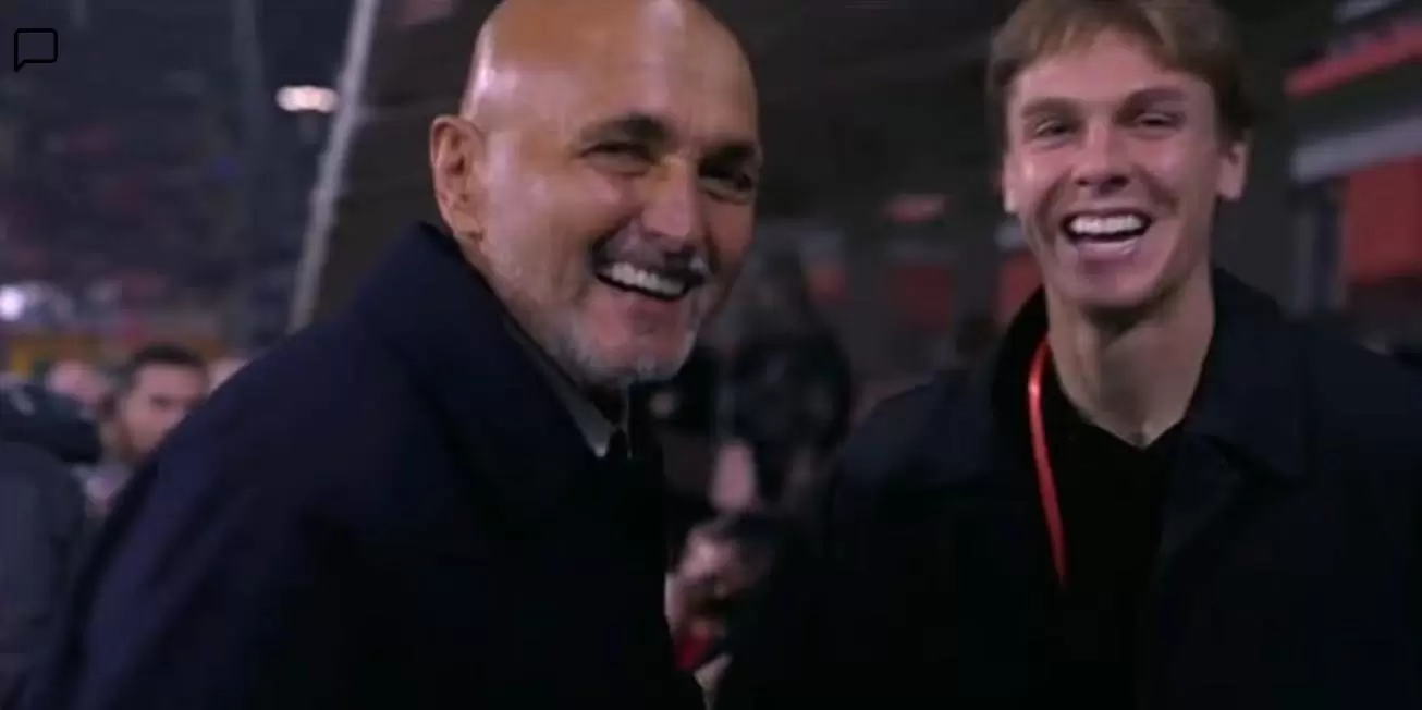 曾经的师徒，斯帕莱蒂和泽尔宾赛前互致问候