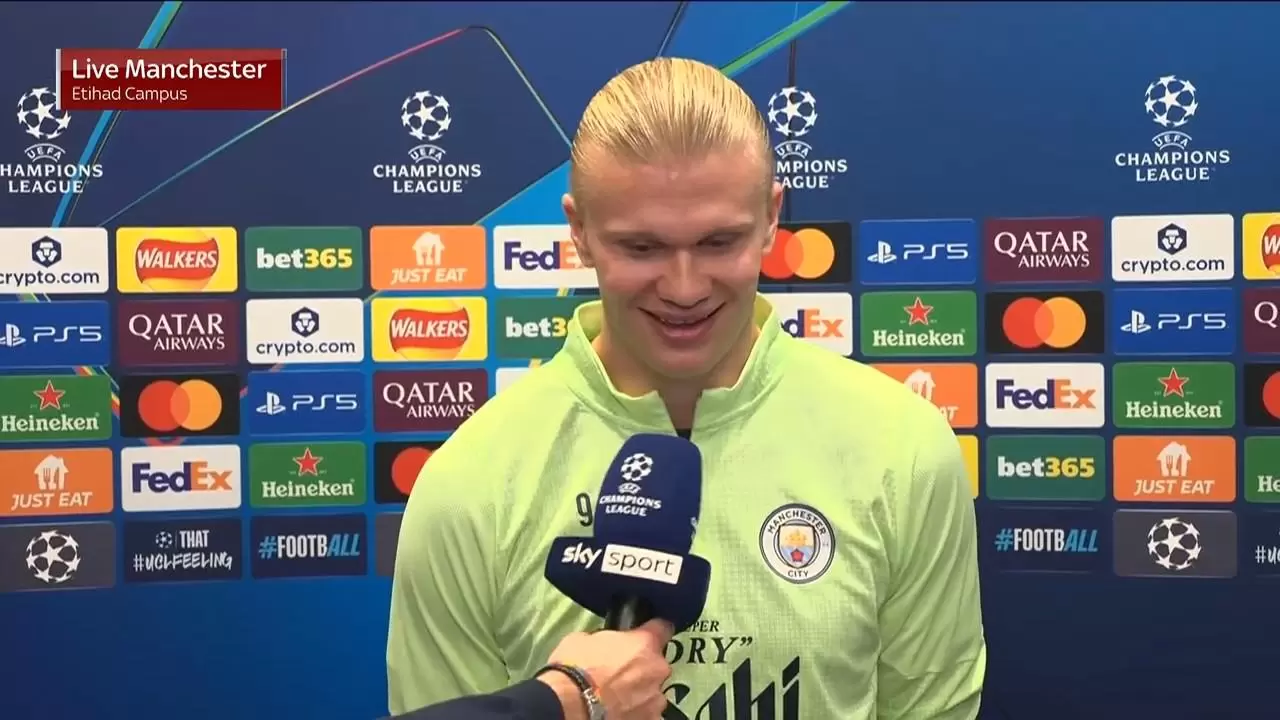 哈兰德：对阵多特的进球是我职业生涯至今最好的进球