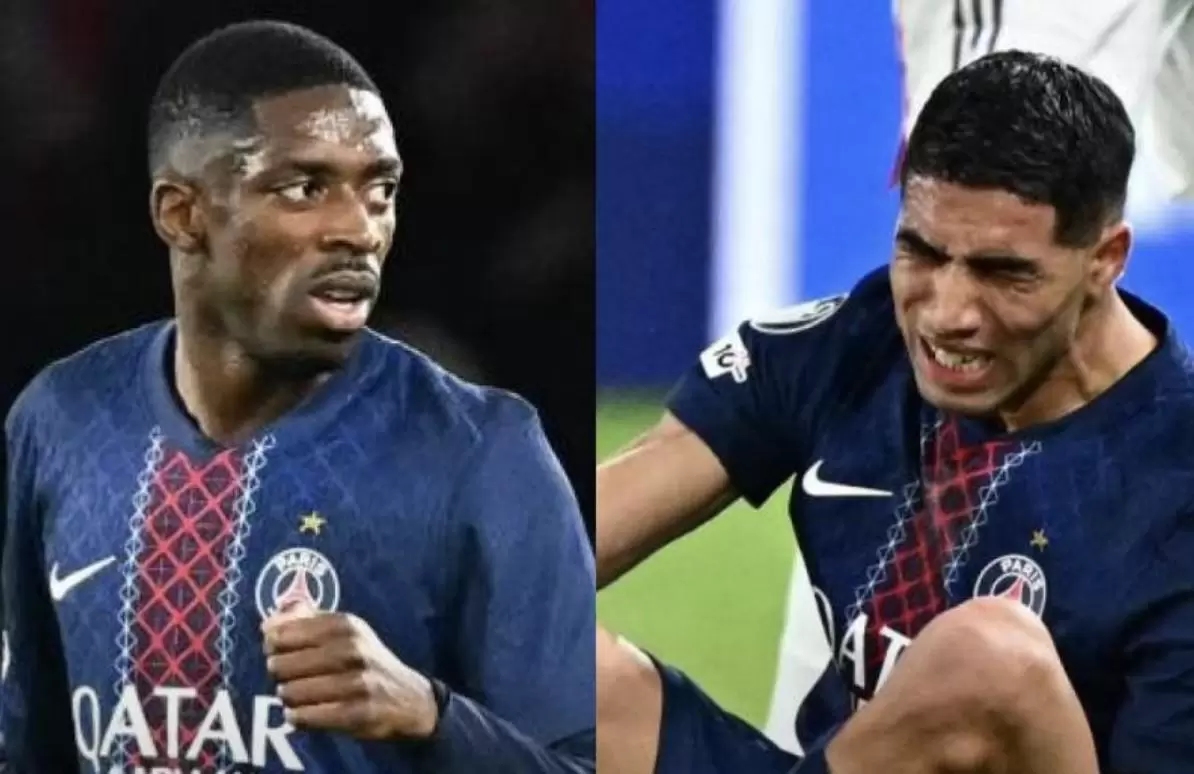 队报:预计阿什拉夫将缺席三到五周;登贝莱不是旧伤复发 队报:预计阿什拉夫将缺席三到五周;登贝莱不是旧伤复发