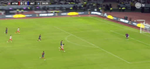 半场：马竞1-0国米，卡洛斯-马丁破门，格列兹曼进球无效