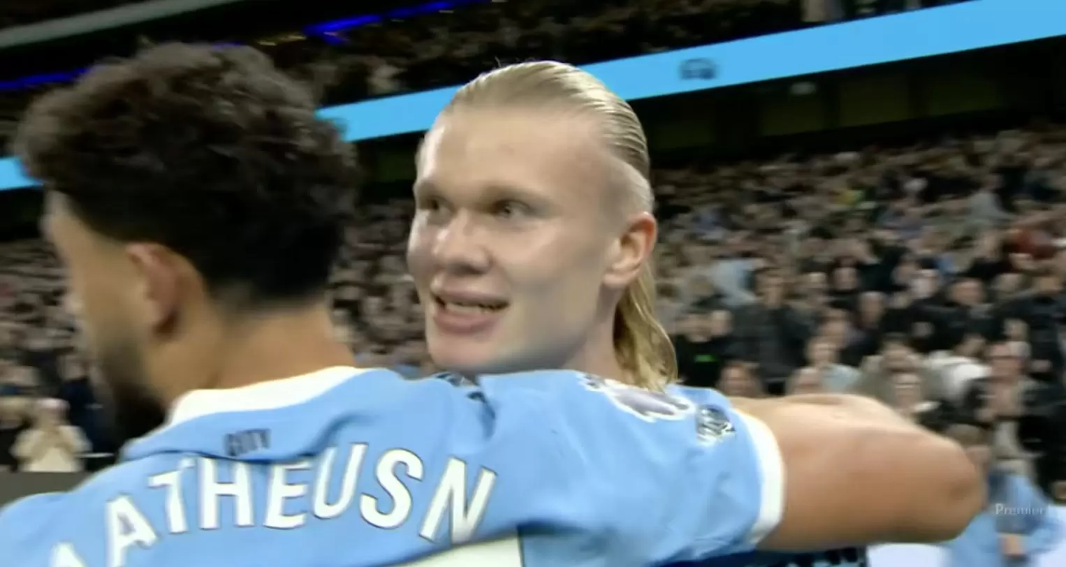 哈兰德英超赛季前11轮14球，历史同期仅次于22/23赛季的自己