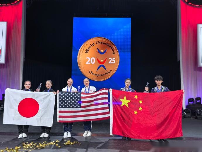 世界啦啦操锦标赛：中国队夺得双人街舞、双人花球铜牌 (http://www.busunion.cn/) xiami 第2张