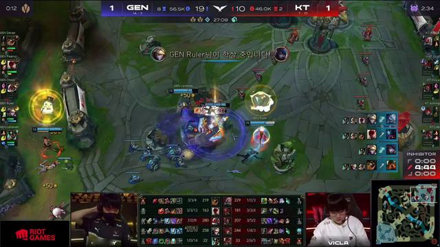 他太想成单杀王了！KT遗憾输给GEN，Rascal差一次击杀追平Marin