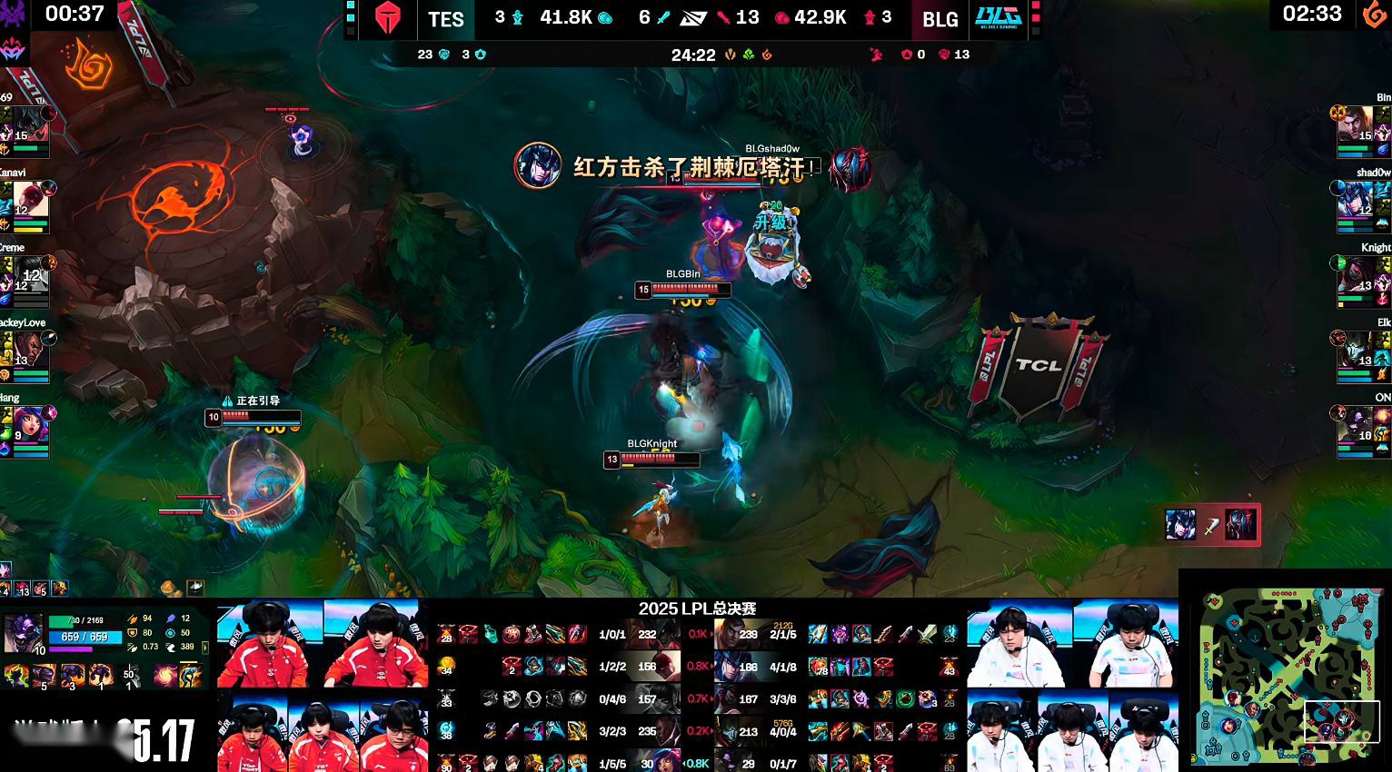 LPL：Knight阿卡丽绕后切入摧毁双C，BLG 3-2击败TES勇夺LPL总冠军 (http://www.xuexiaoyu.cn/) abs 第11张