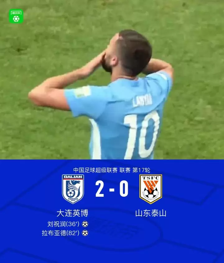 英博2-0山东，拉布亚德任意球破门+助攻，刘祝润建功