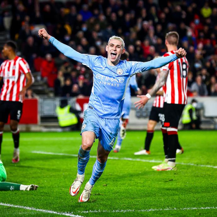 英超丁丁助攻中柱福登制胜球曼城10迎10连胜